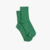 Alltags-Socken aus Baumwolle in Mittelgrün Alltags-Socken aus Baumwolle in Mittelgrün