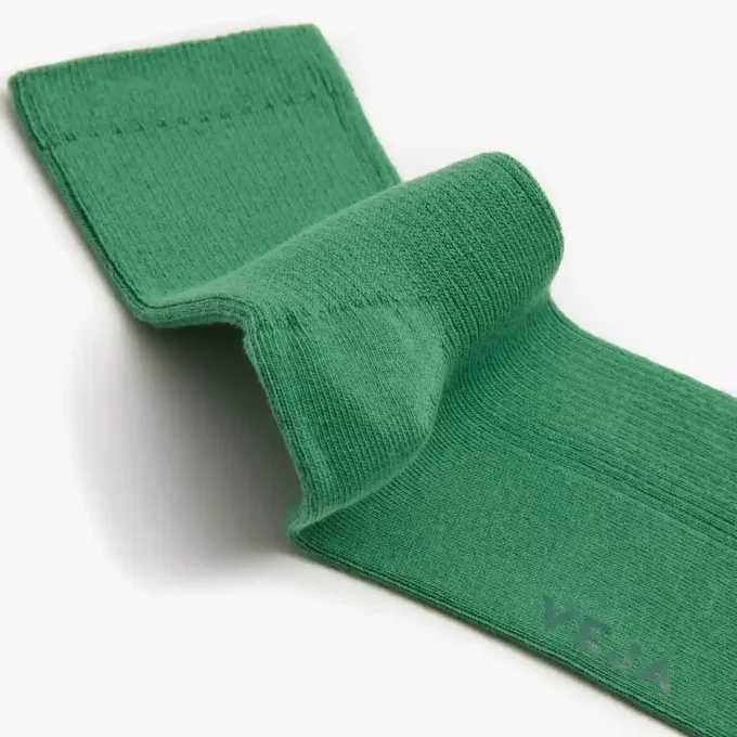 Alltags-Socken aus Baumwolle in Mittelgrün Alltags-Socken aus Baumwolle in Mittelgrün