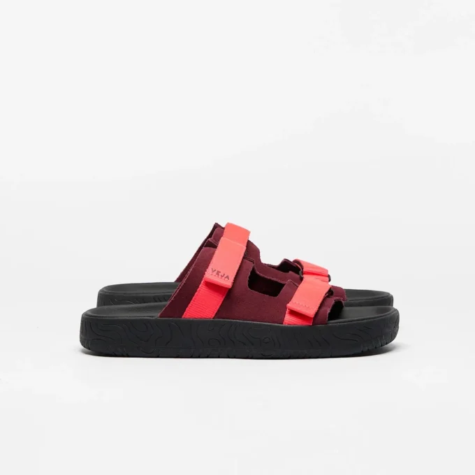 Arpoador Wildleder Amarante Rose Fluo Schwarz