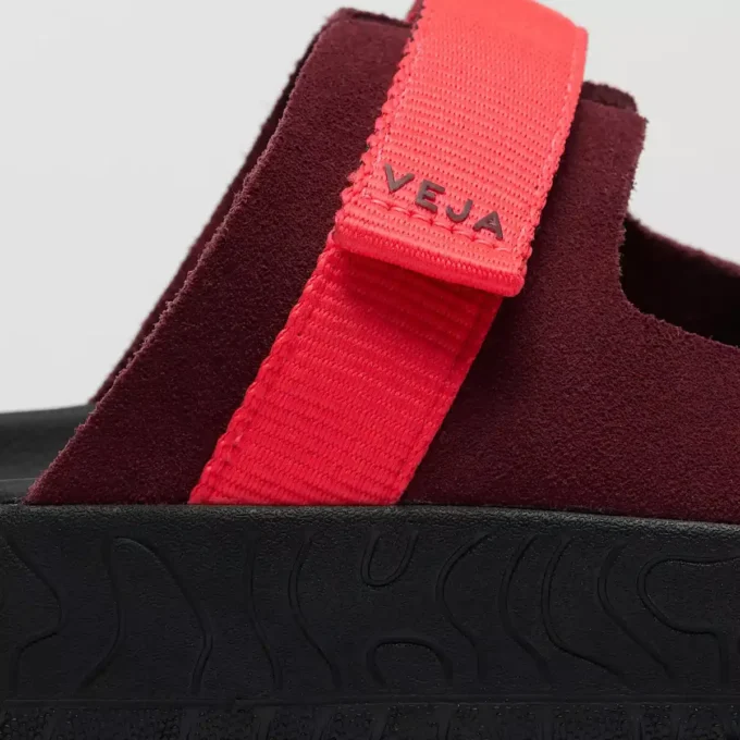 Arpoador Wildleder Amarante Rose Fluo Schwarz