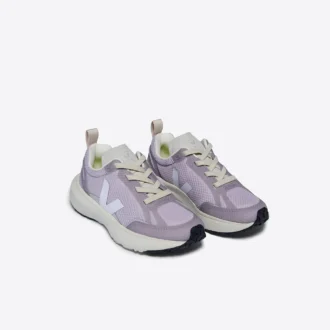 Canary Elastic Laces Alveomesh Parme White