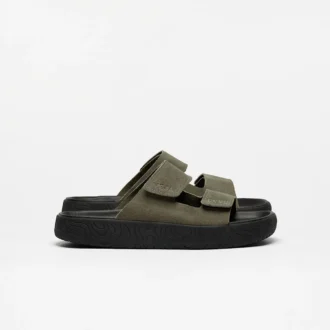 Etna Wildleder Kaki Schwarz