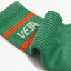 Iconic Socks Baumwolle Grün Weiß Orange