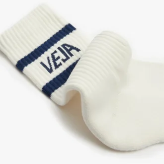 Iconic Socks Baumwolle Weiß Blau