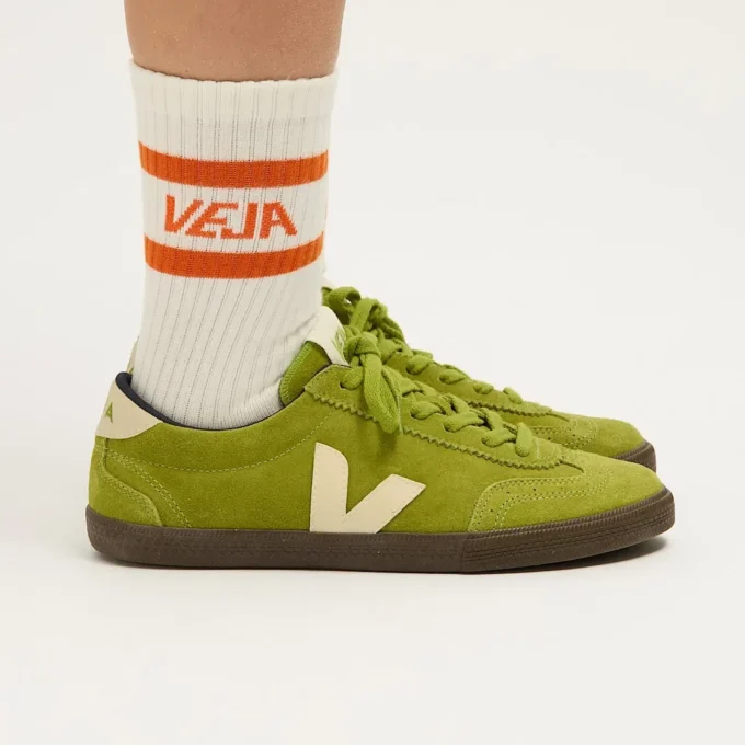 Iconic Socks Baumwolle Weiß Orange