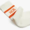 Iconic Socks Baumwolle Weiß Orange