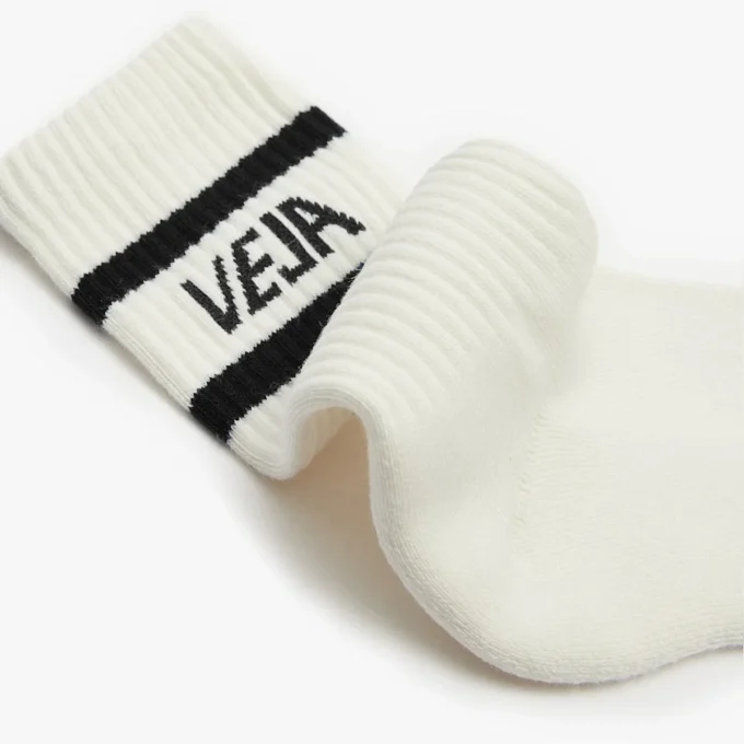 Iconic Socks Baumwolle Weiß Schwarz