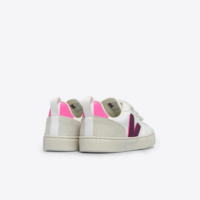 V-10 Cwl Weiß Magenta Sari