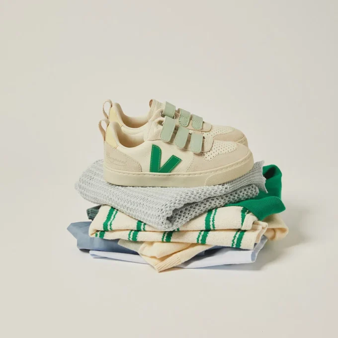V-10-Leder Veja X Bonpoint Pure Emeraude V-10-Leder Veja X Bonpoint Pure Emeraude