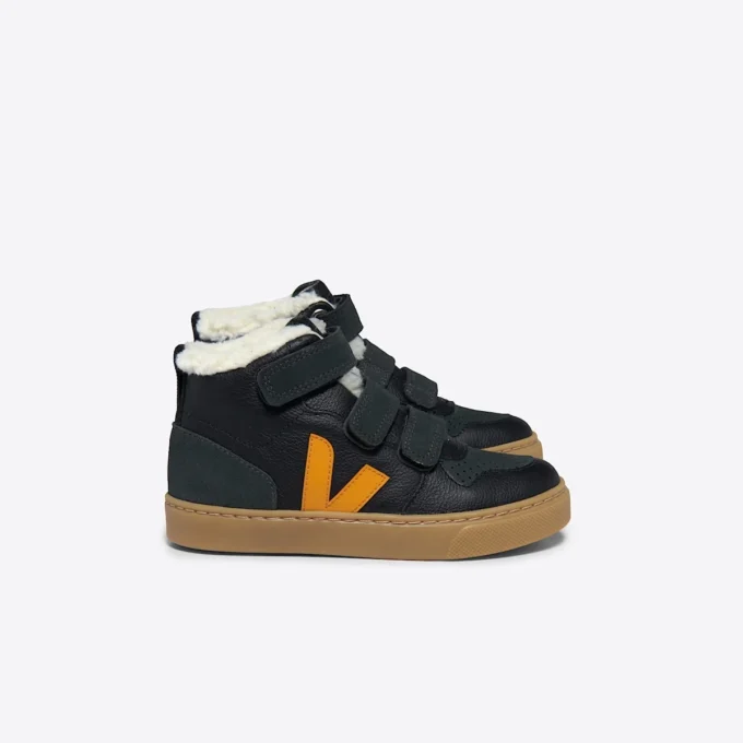 V-10 Mid Fured Leder Schwarz Ouro Grafite V-10 Mid Fured Leder Schwarz Ouro Grafite