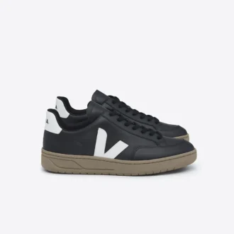 V-12 Leder Schwarz Dune