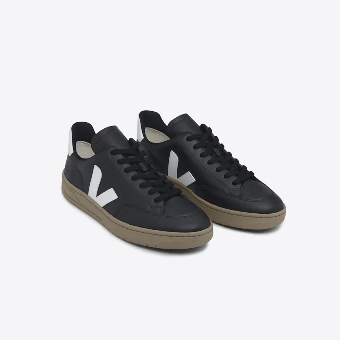 V-12 Leder Schwarz Dune