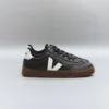 Volley Elastische Schnürsenkel Leder Schwarz Weiß Rinde