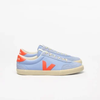 Volley Leder Olympe Orange Fluo Calcaire