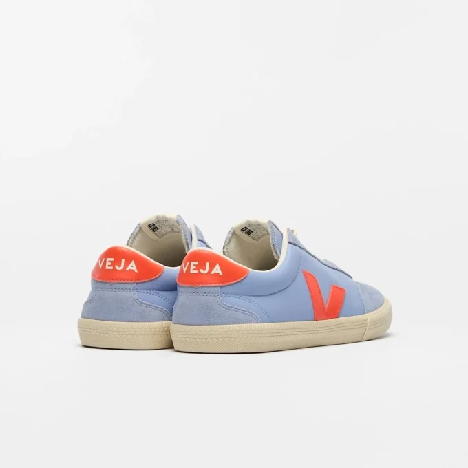 Volley Leder Olympe Orange Fluo Calcaire Volley Leder Olympe Orange Fluo Calcaire