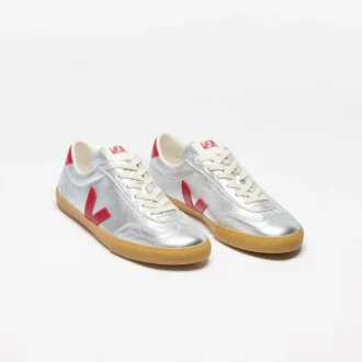 Volley Leder Silber Pfeffer