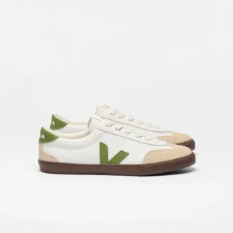 Volley Leder Weiß Kiwi Bark